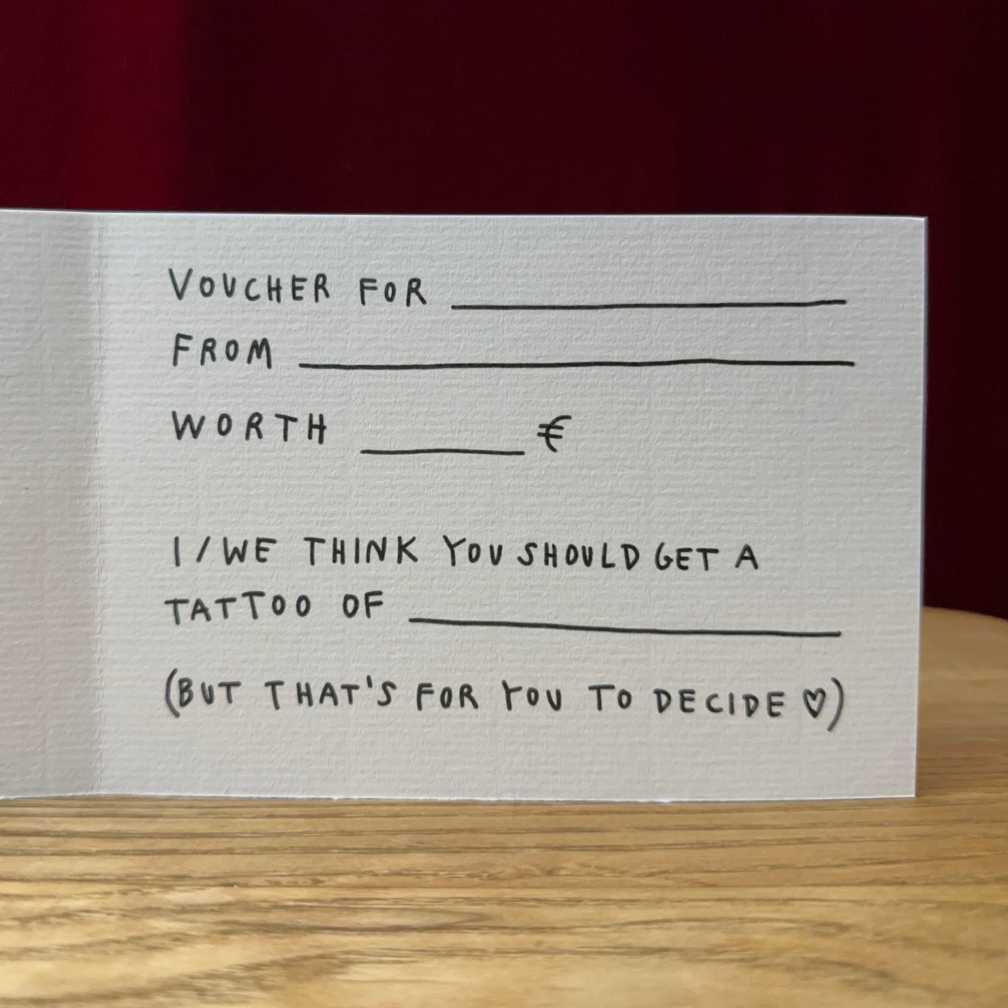 Tattoo Voucher