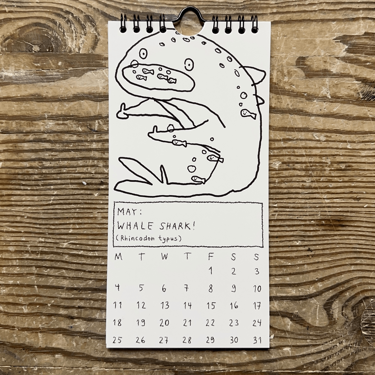 Giant Animals Calendar - S.A.D.CalendarBowser