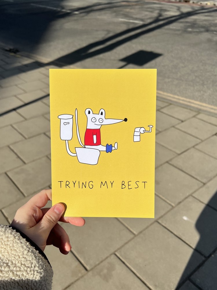 Trying My Best - S.A.D.PrintBilly Martin