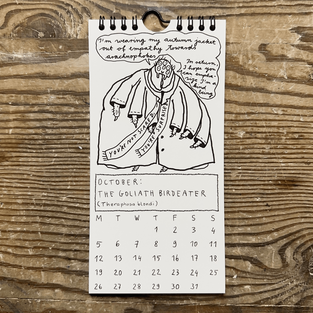 Giant Animals Calendar - S.A.D.CalendarBowser