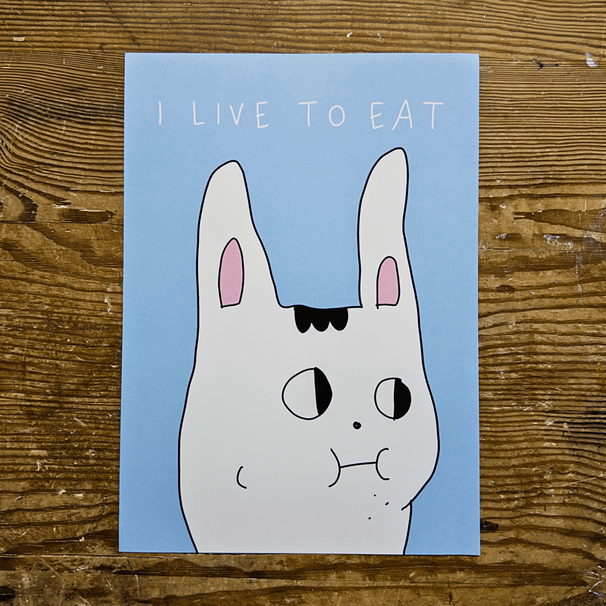 I Live To Eat - S.A.D.PrintBilly Martin