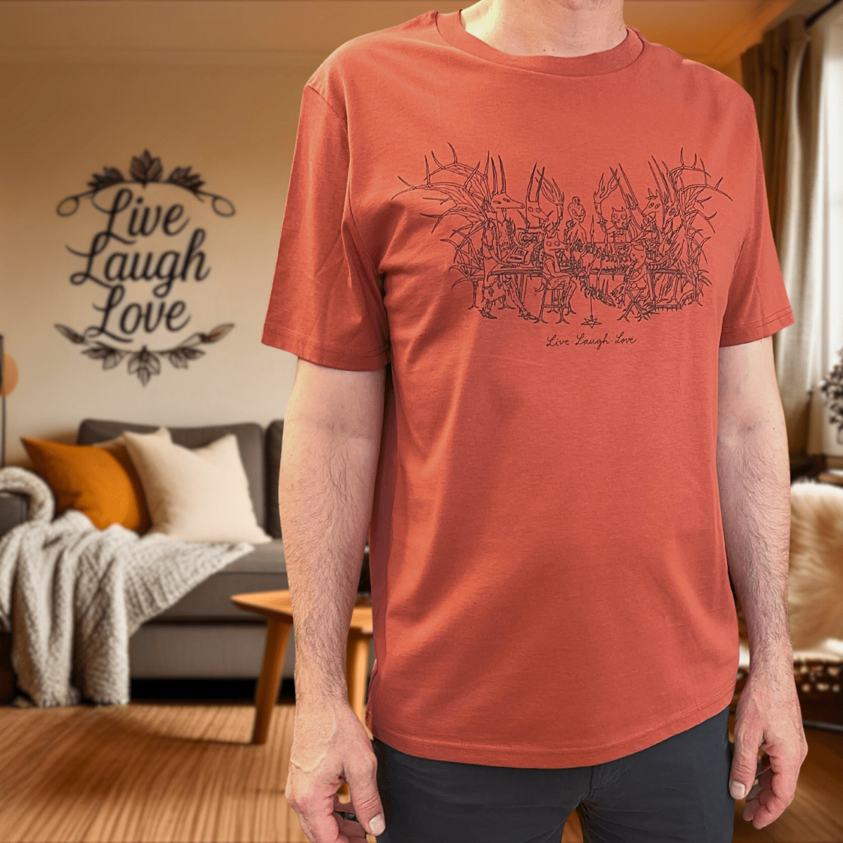 Live Laugh Love Shirt - S.A.D.T-ShirtBowser