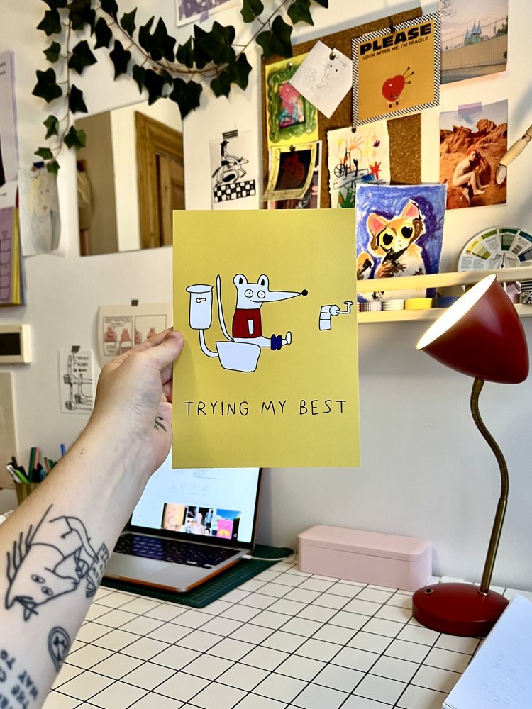 Trying My Best - S.A.D.PrintBilly Martin