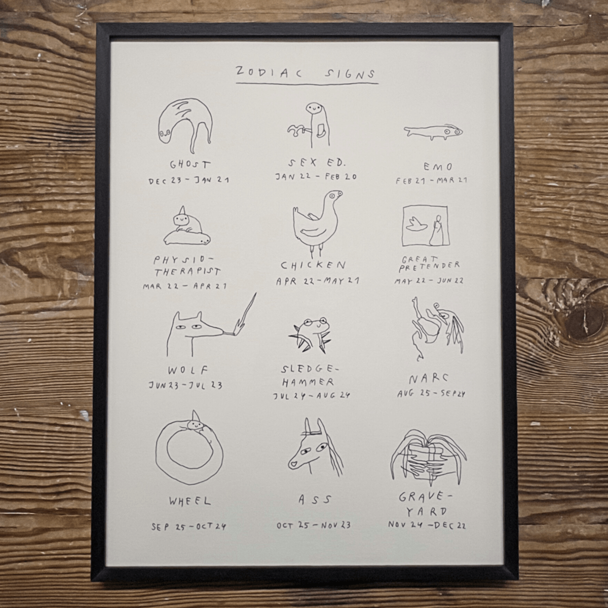 Zodiac Signs - S.A.D.PrintBowser